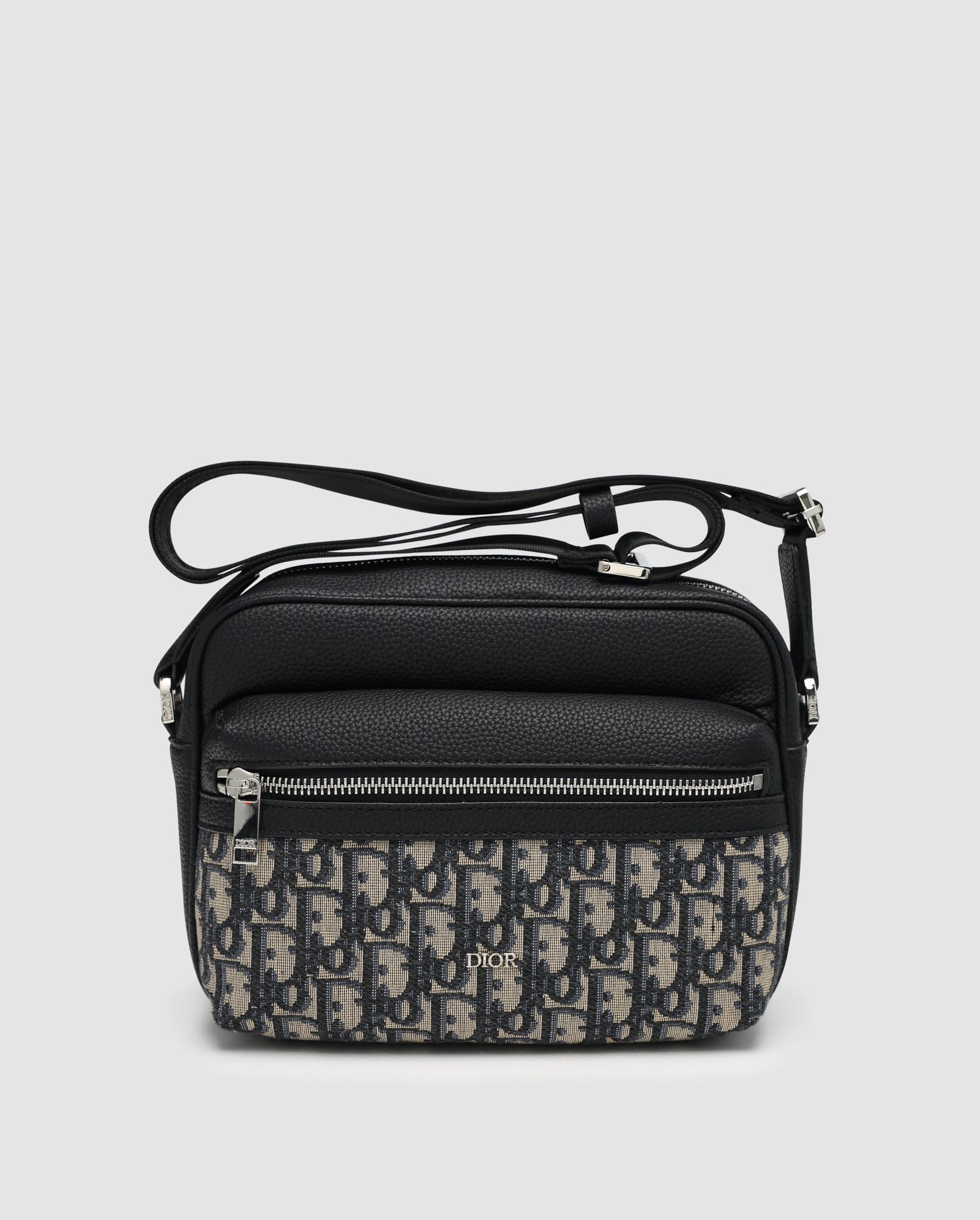 Dior Rider 2.0 Zipped Messenger Bag Beige and Black